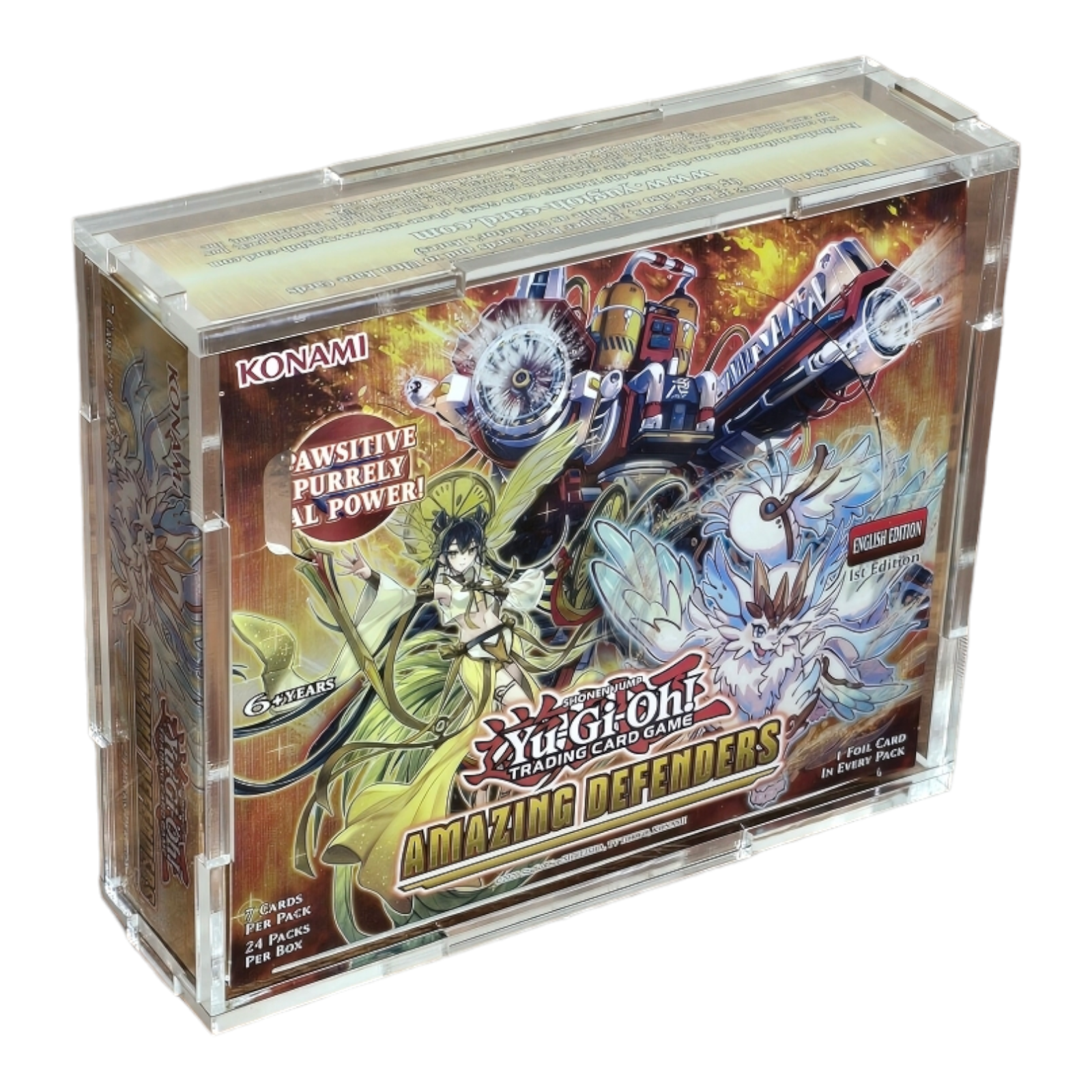 Acrylic Display Case for Yu-Gi-Oh! TCG Booster Box 24 Pack (5-9 Card P Display Safes Acrylic Display Case for Yu-Gi-Oh! TCG Booster Box 24 Pack (5-9 Card P Display Safes