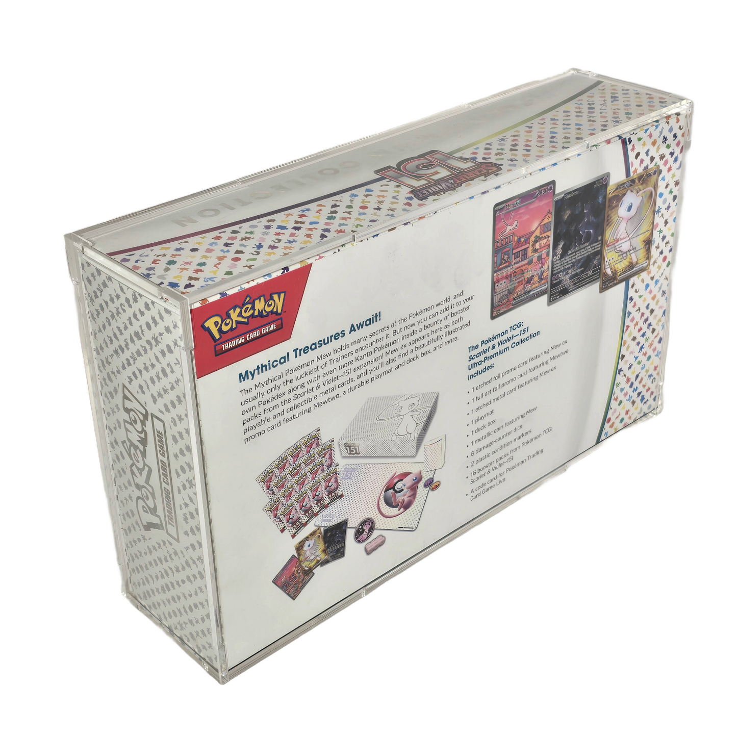 Acrylic Display Case for Pokemon 151 Ultra-Premium Collection Box