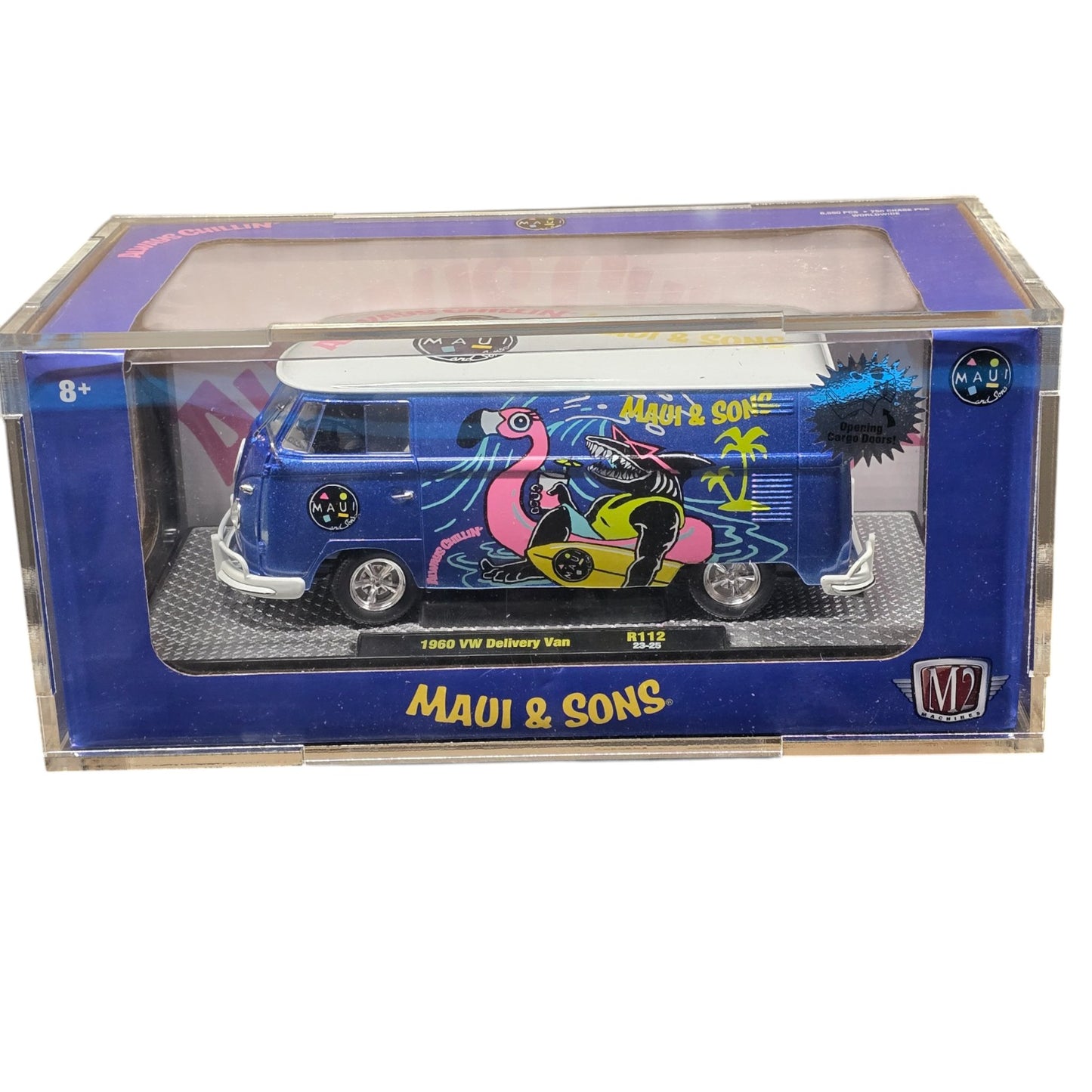 Acrylic Display Case for Maui & Sons M2 Machines 1960 VW Delivery Van