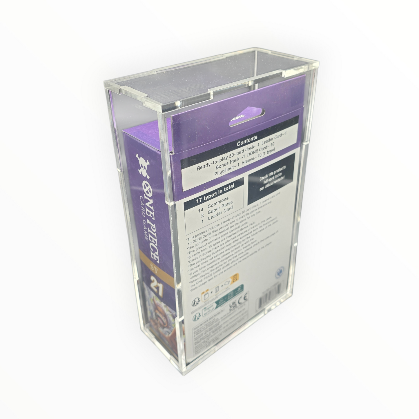 Acrylic Display Case for One Piece ST-21 (Press Fit)