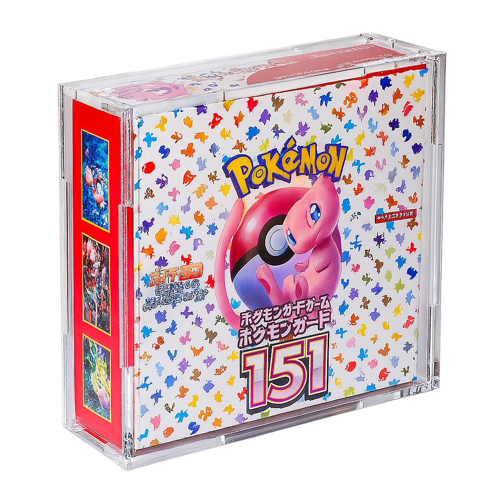 Acrylic Display Case for Pokemon 151 Japanese Booster Box