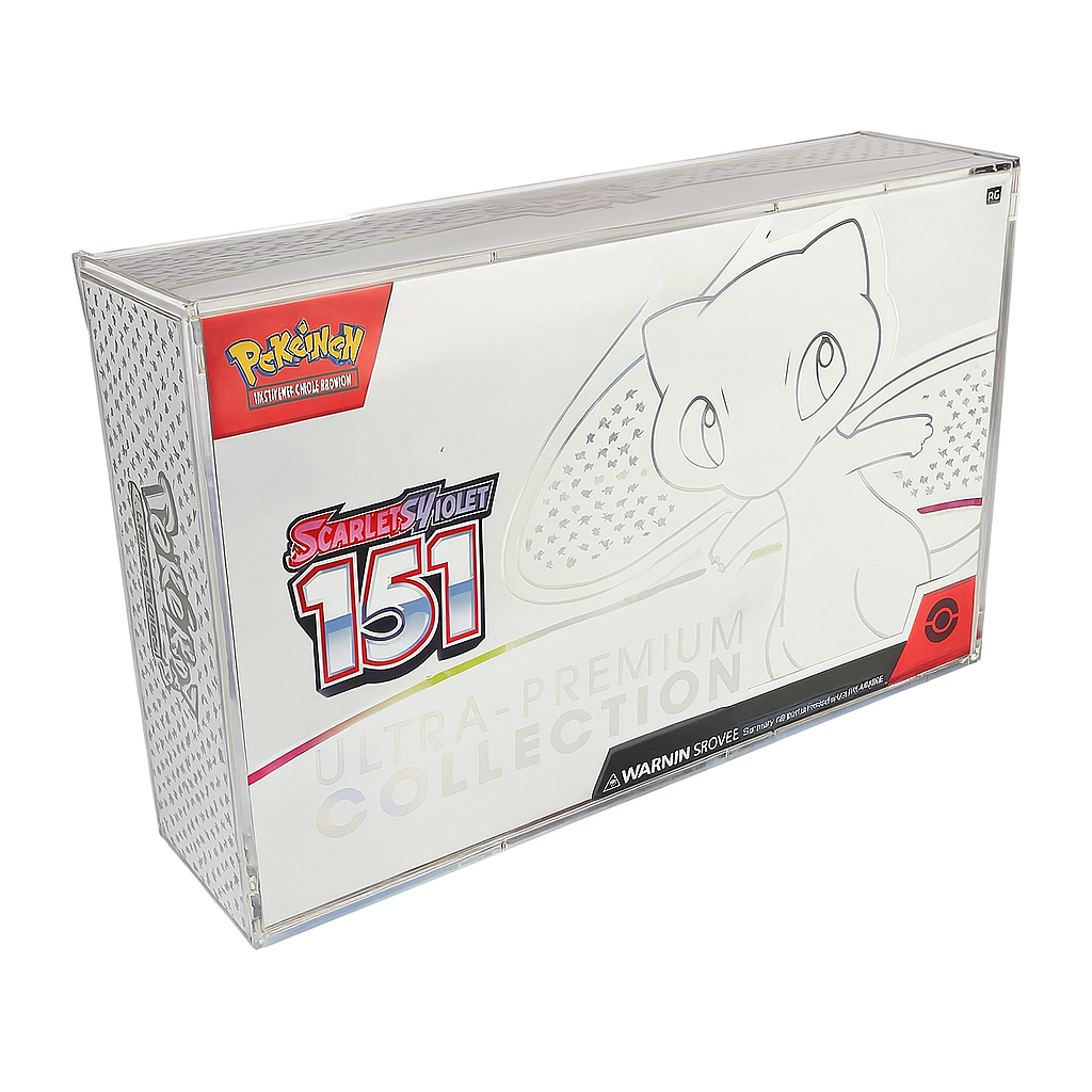 Acrylic Display Case for Pokemon 151 Ultra-Premium Collection Box