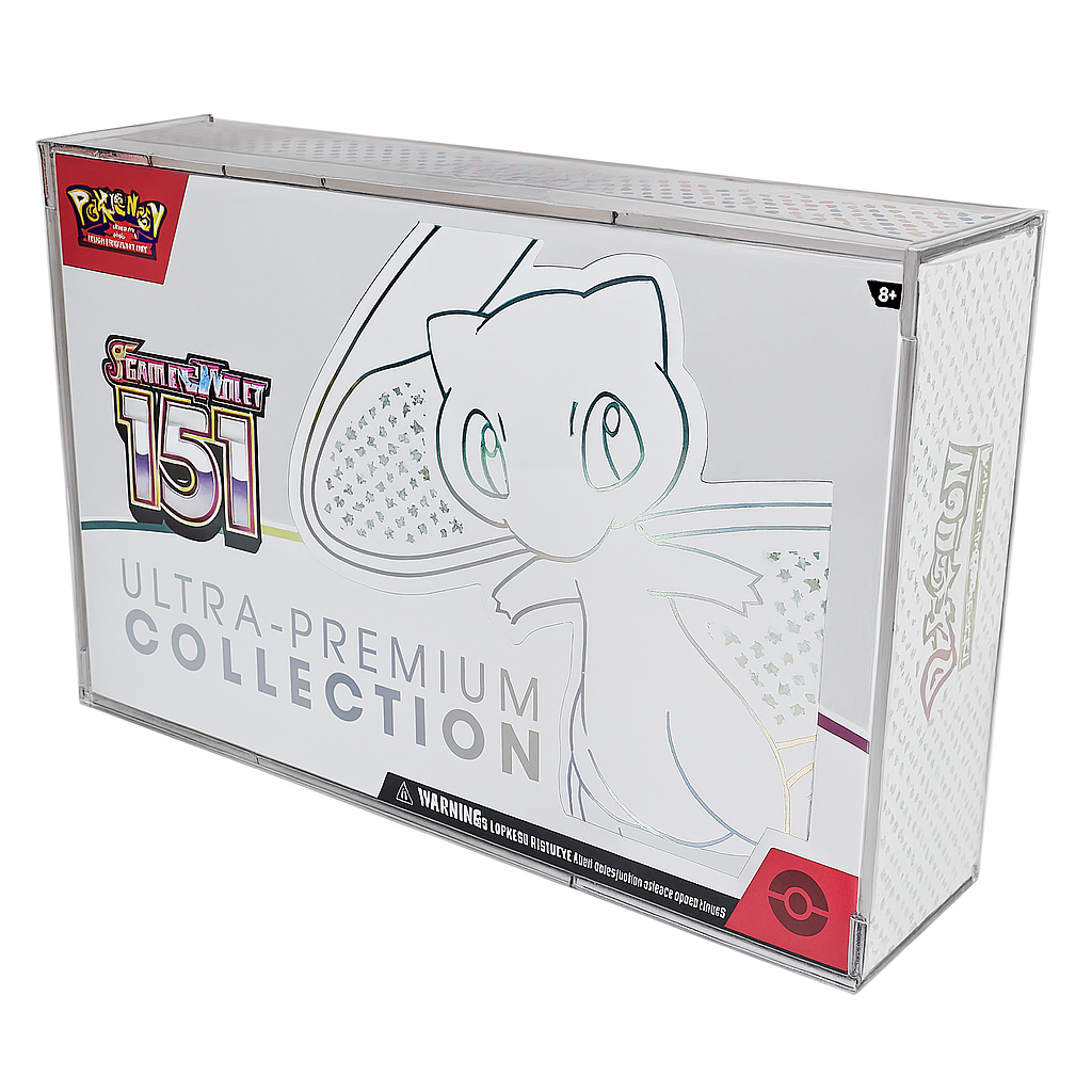 Acrylic Display Case for Pokemon 151 Ultra-Premium Collection Box
