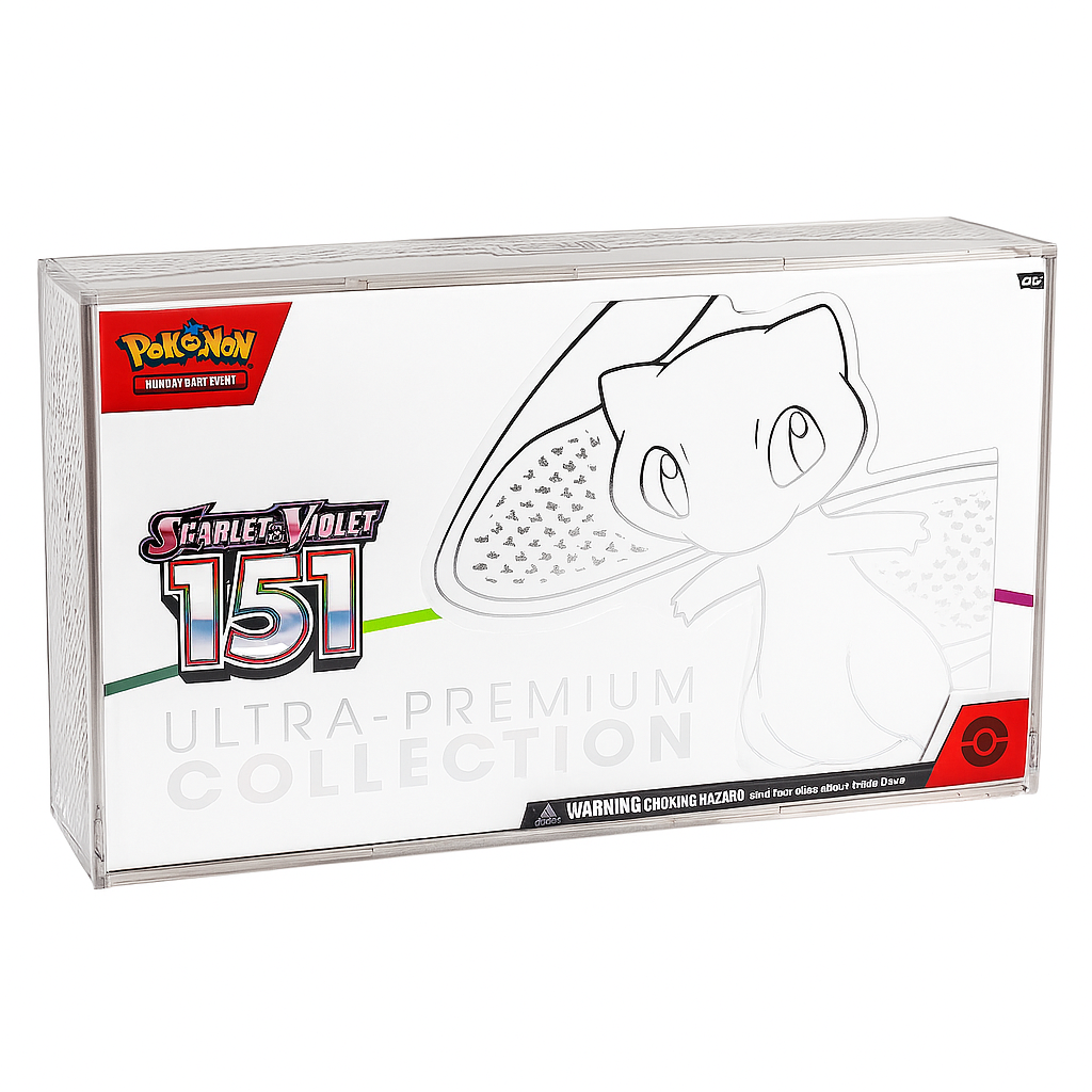 Acrylic Display Case for Pokemon 151 Ultra-Premium Collection Box