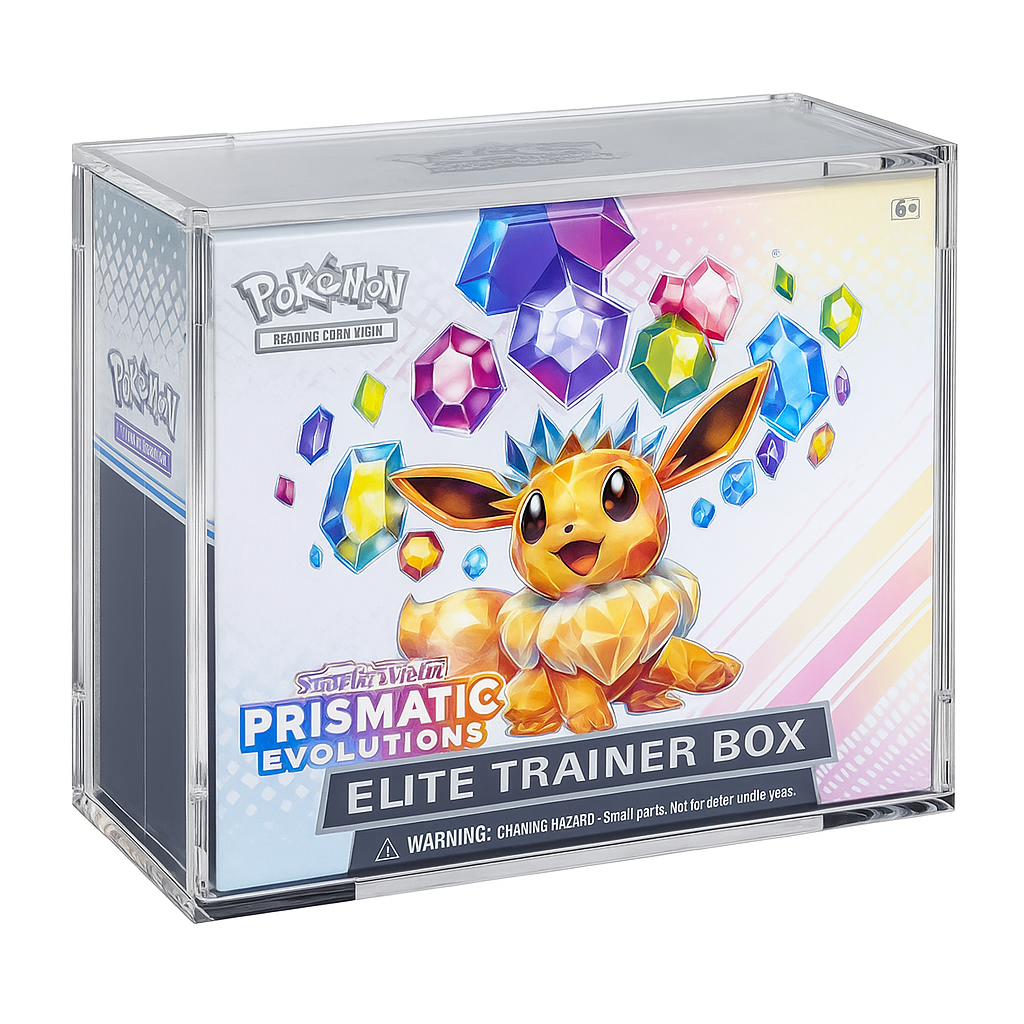 Acrylic Display Case for Pokemon ETB Trainer Box