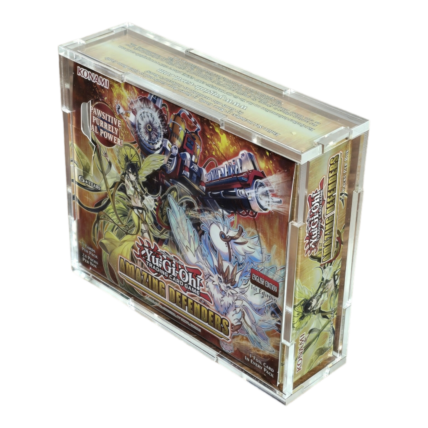 Acrylic Display Case for Yu-Gi-Oh! TCG Booster Box 24 Pack (5-9 Card Packs)