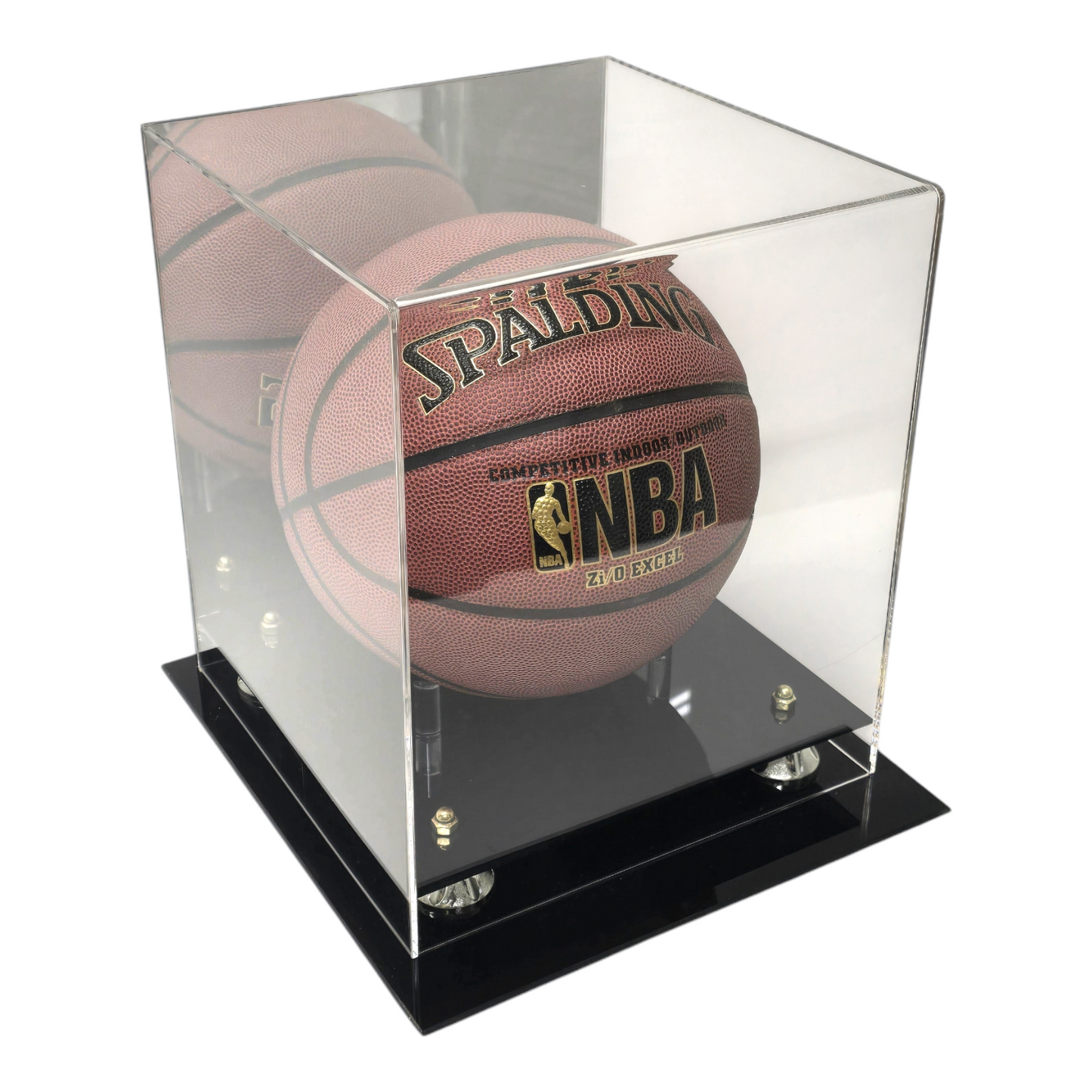 Acrylic Display Case for Full Size Basketball with Mirror