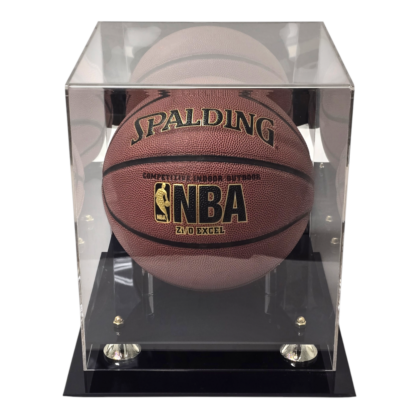 Acrylic Display Case for Full Size Basketball with Mirror