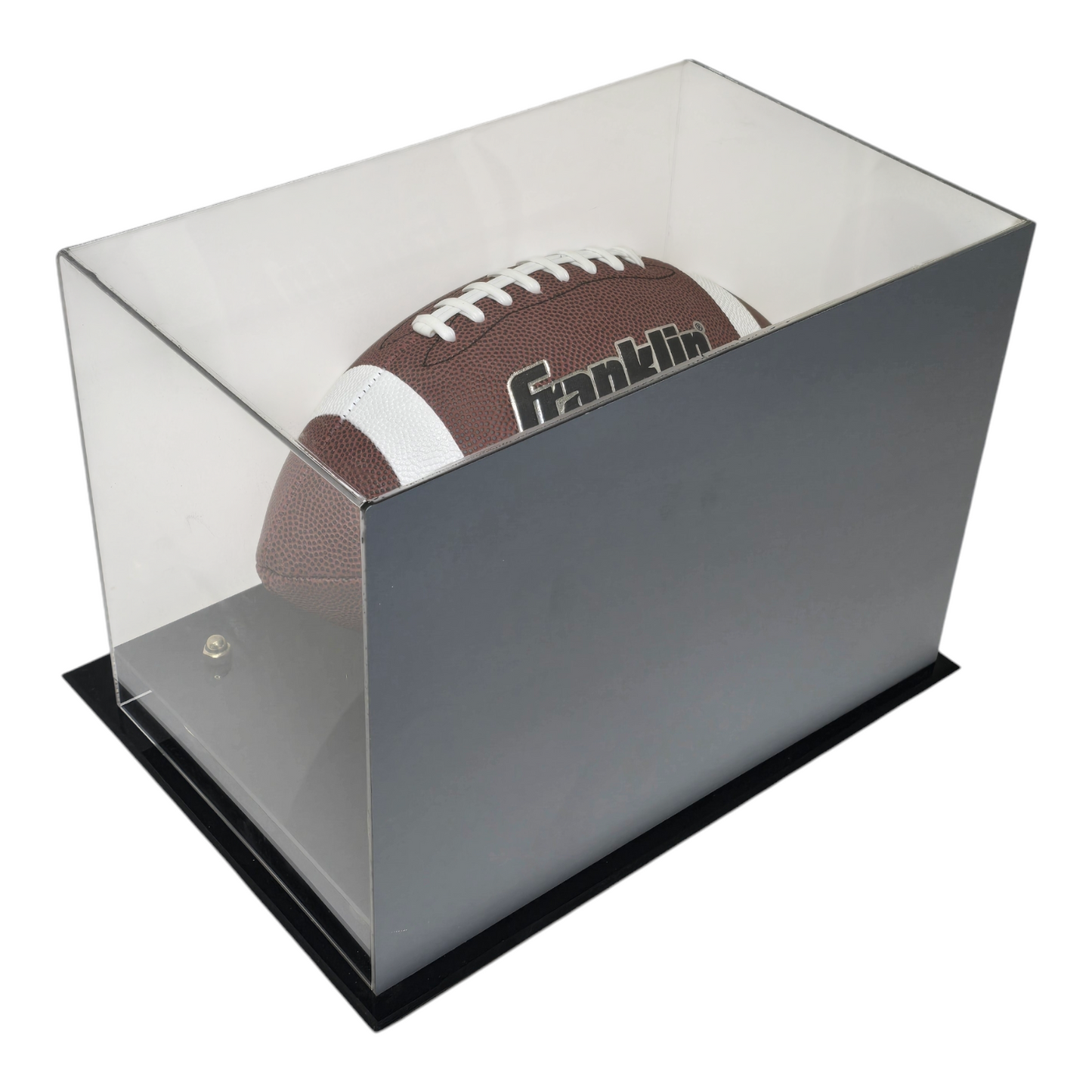 Acrylic Display Case for Full Size Football with Mirror