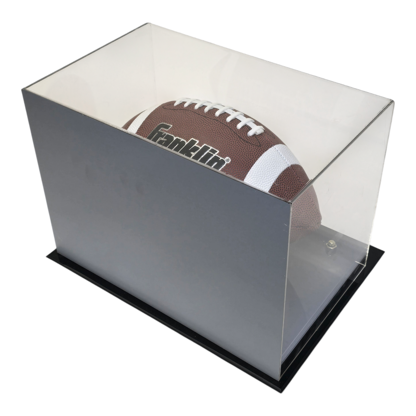 Acrylic Display Case for Full Size Football with Mirror