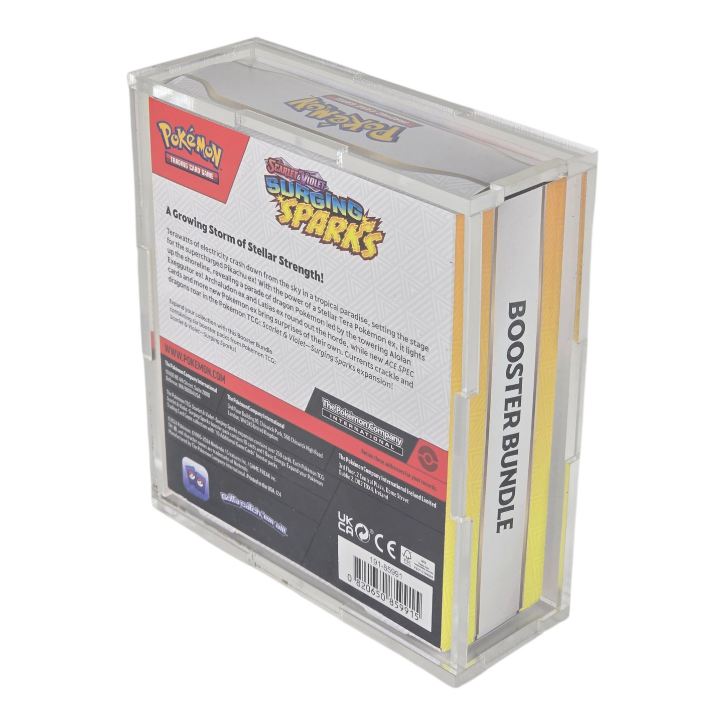Acrylic Display Case for Pokemon Booster Bundle (Updated Version)