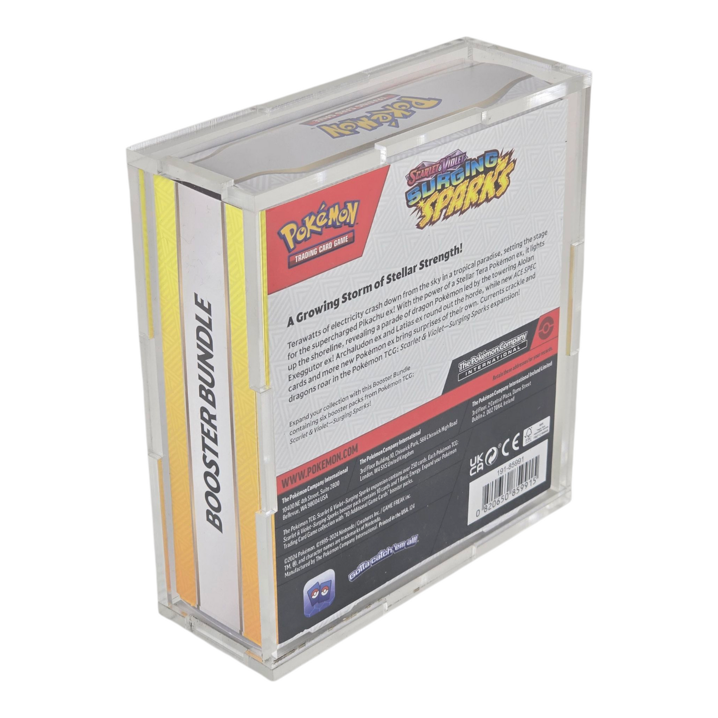 Acrylic Display Case for Pokemon Booster Bundle (Updated Version)