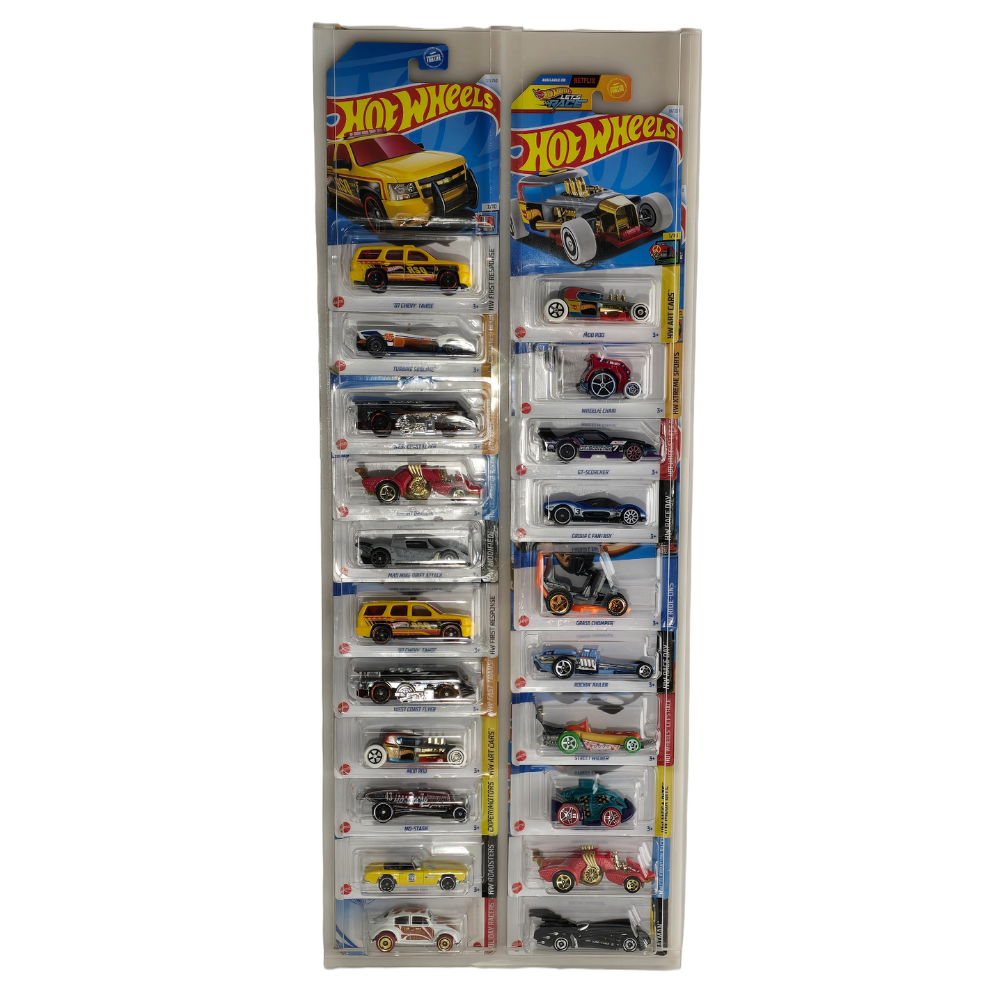 Acrylic Display for Hot Wheels 2 Column Car Wall Holder