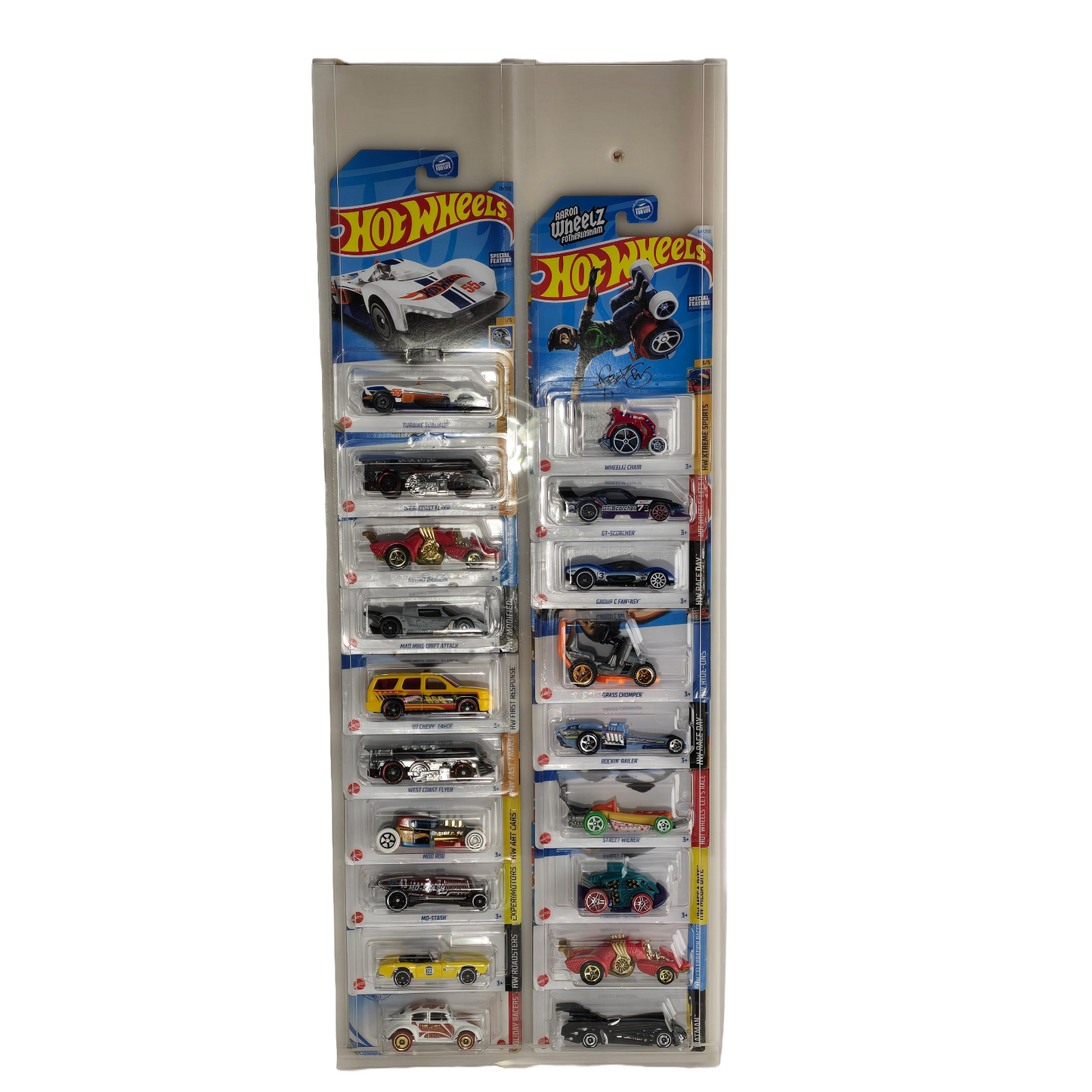 Acrylic Display for Hot Wheels 2 Column Car Wall Holder