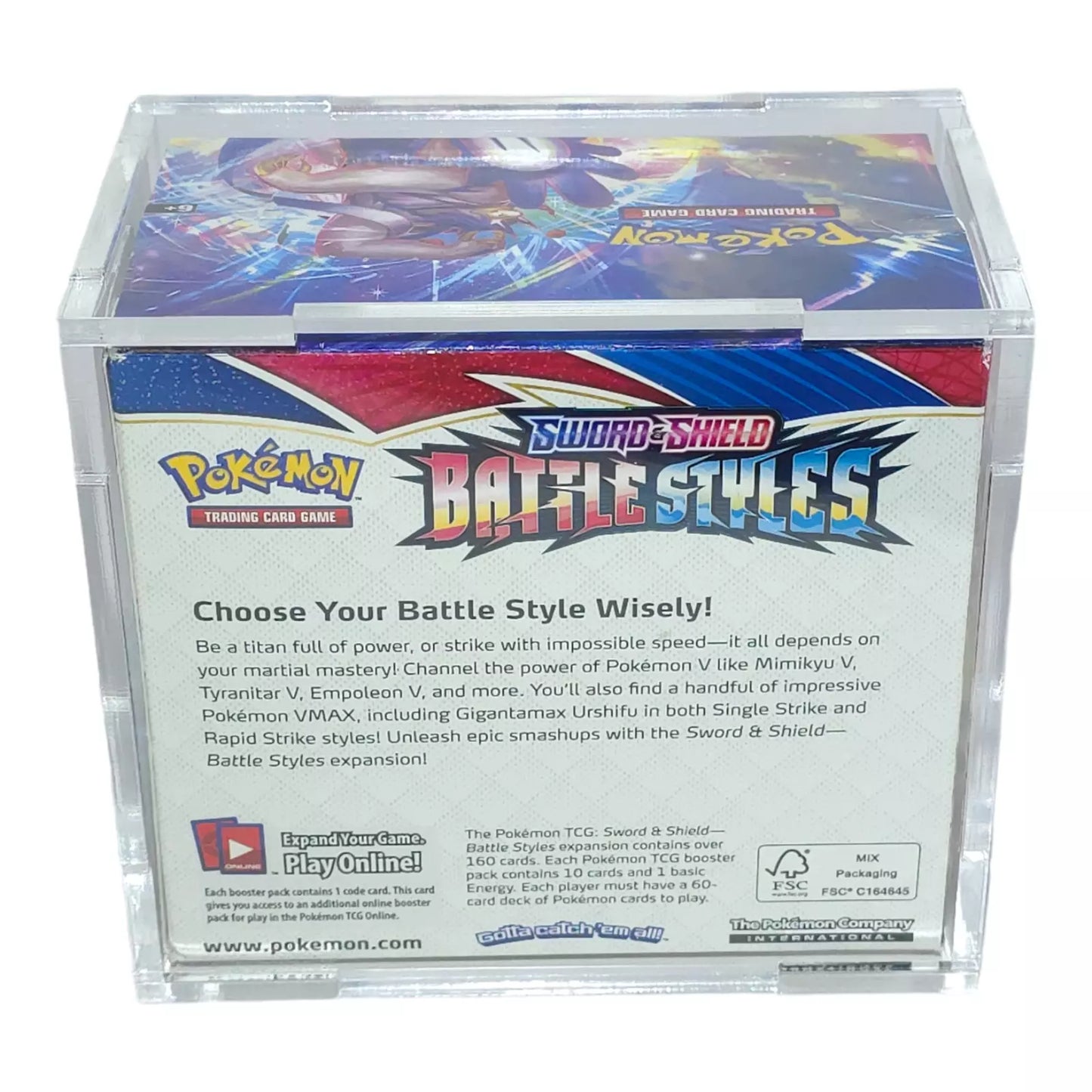 Acrylic Display Case for Pokemon Booster Box