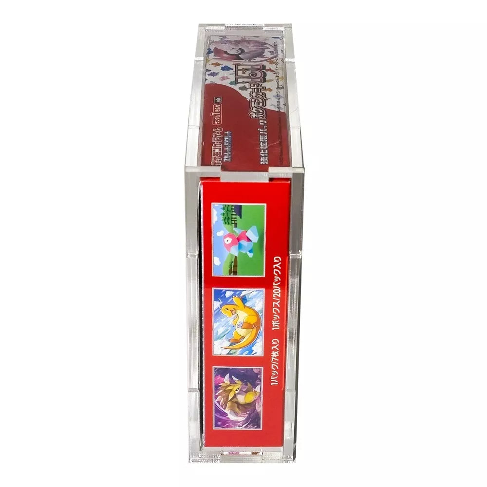 Acrylic Display Case for Pokemon 151 Japanese Booster Box Display Safes Acrylic Display Case for Pokemon 151 Japanese Booster Box Display Safes