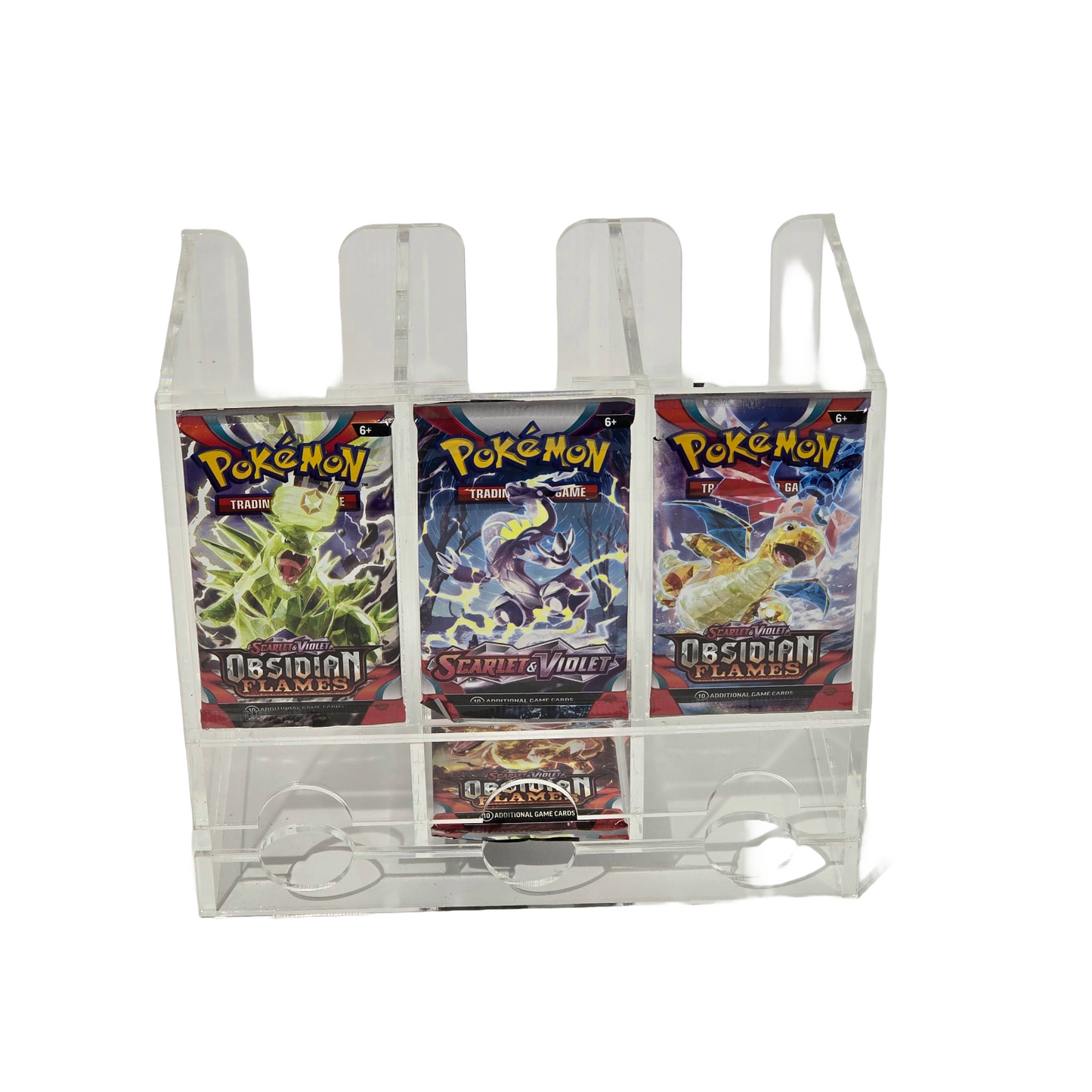 Acrylic Booster Pack Dispenser for TCG Packs (3 Slots)